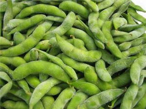 Orgaaninen jäädytetty koko Edamame
